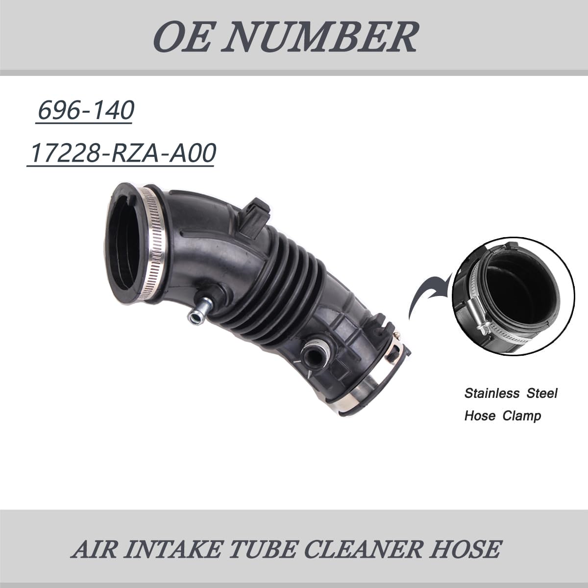 【メル11883】 Amazon.com: AUCERAMIC 17228-PAA-A00 Air Intake Hose with Clamps